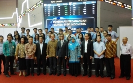 Pembukaan Perdagangan dan Go Public Garhering Hipmi dan BEI