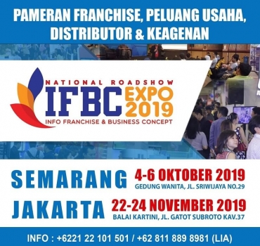 Semarang Franchise Expo IFBC 2019 "Gelora Wirausaha Nasinonal"
