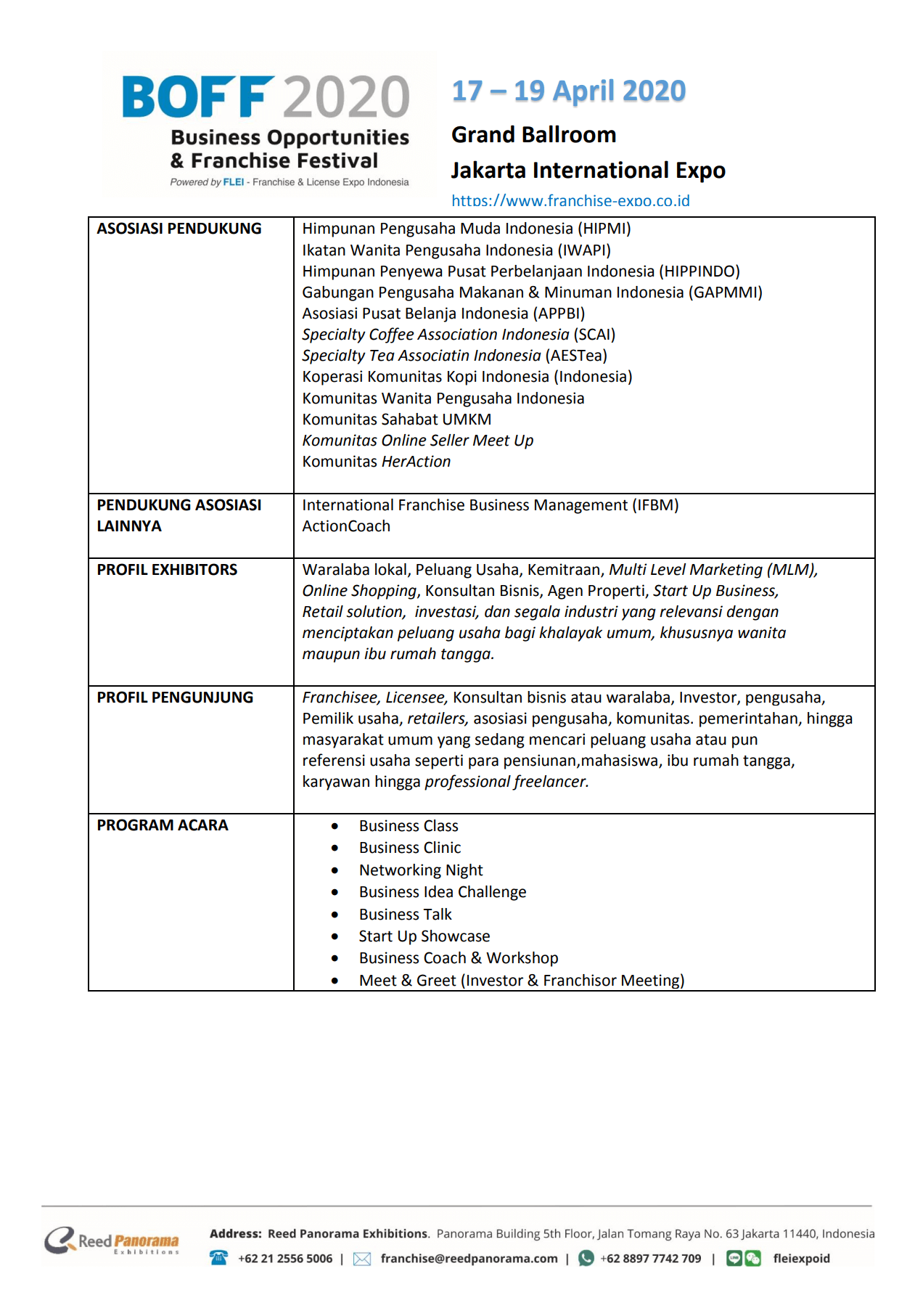 business opportunities and franchise festival 2020