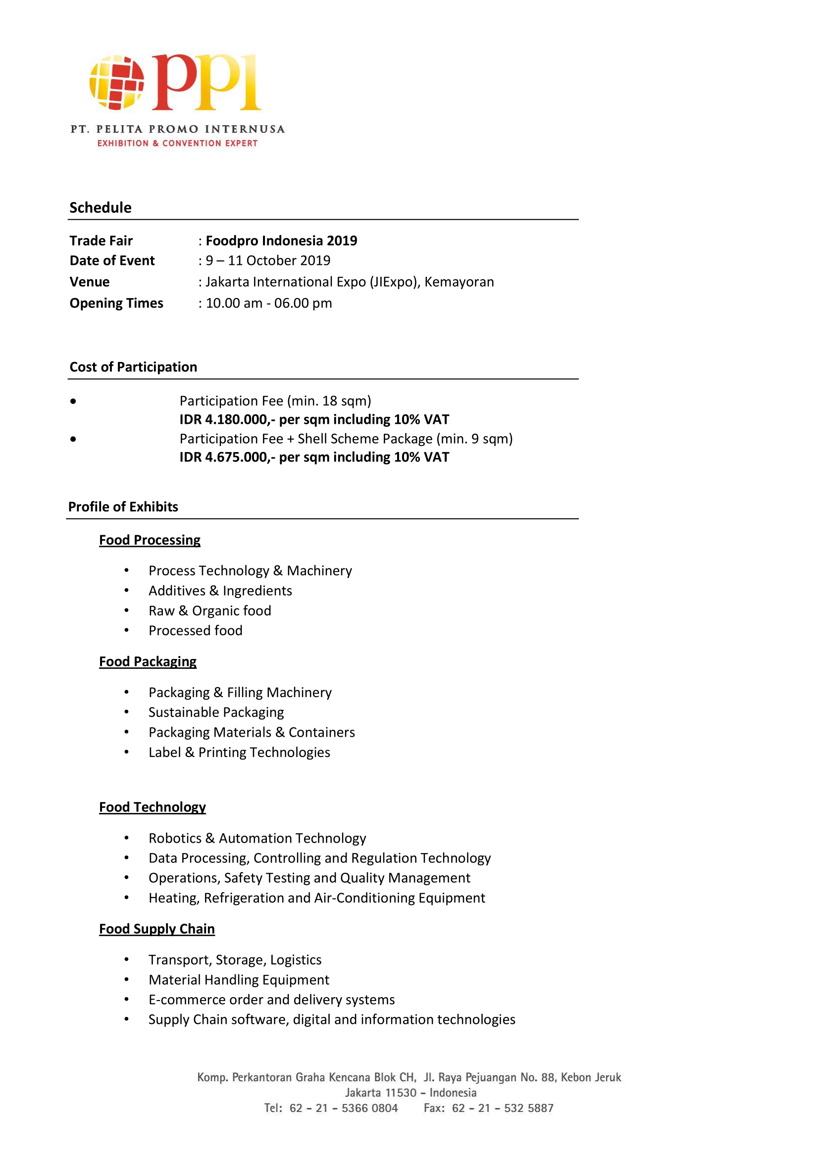 pameran Foodpro Indonesia 2019 1