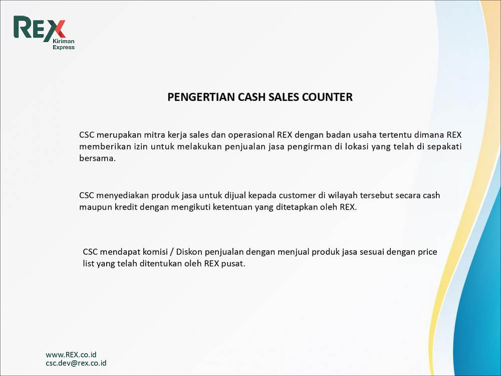 cash sales counter