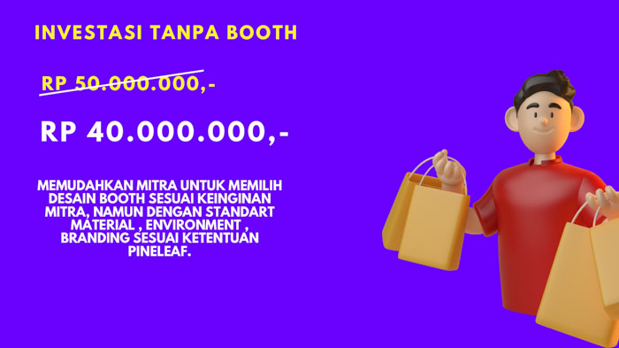 Kemitraan pineleaf tanpa booth