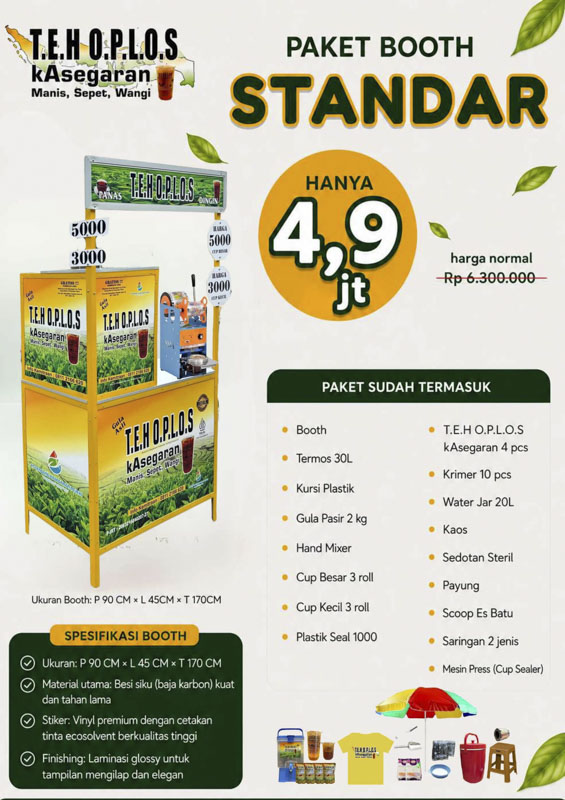 Franchise Minuman Es Teh Oplos Kasegaran