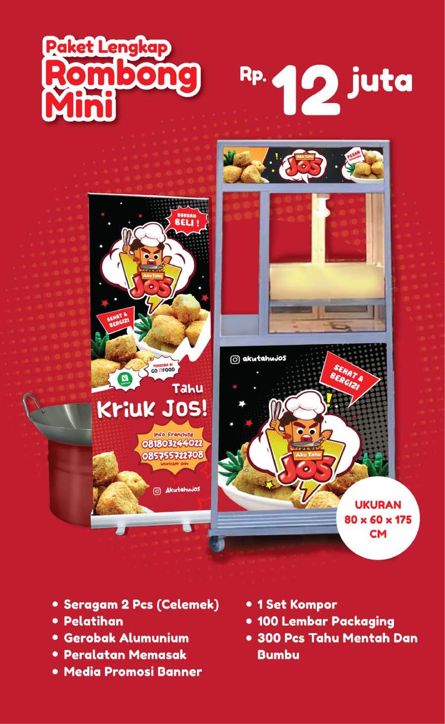 paket rombong mini aku tahu jos