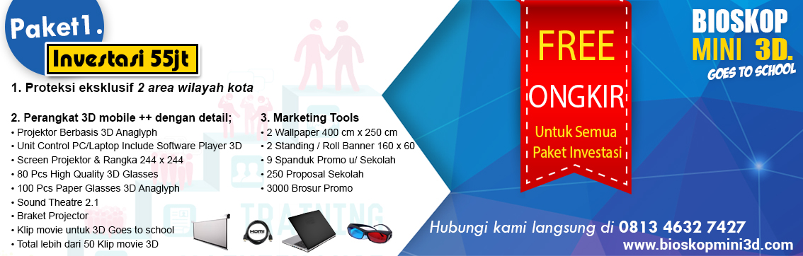 gambar paket investasi waralaba bioskop mini 3d 8