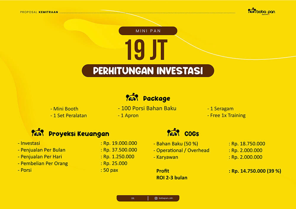 investasi BOBA PAN