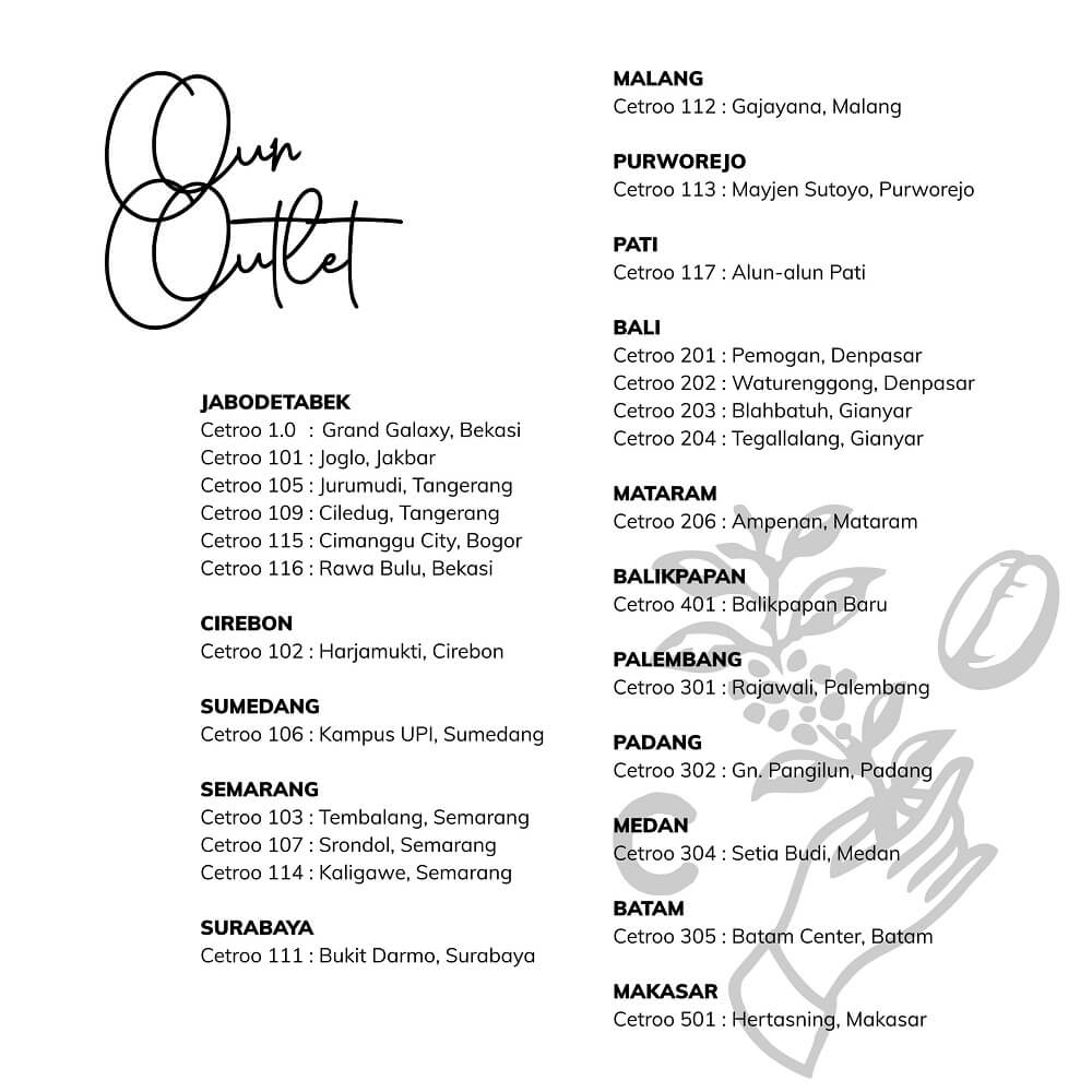 cabang cetroo coffee