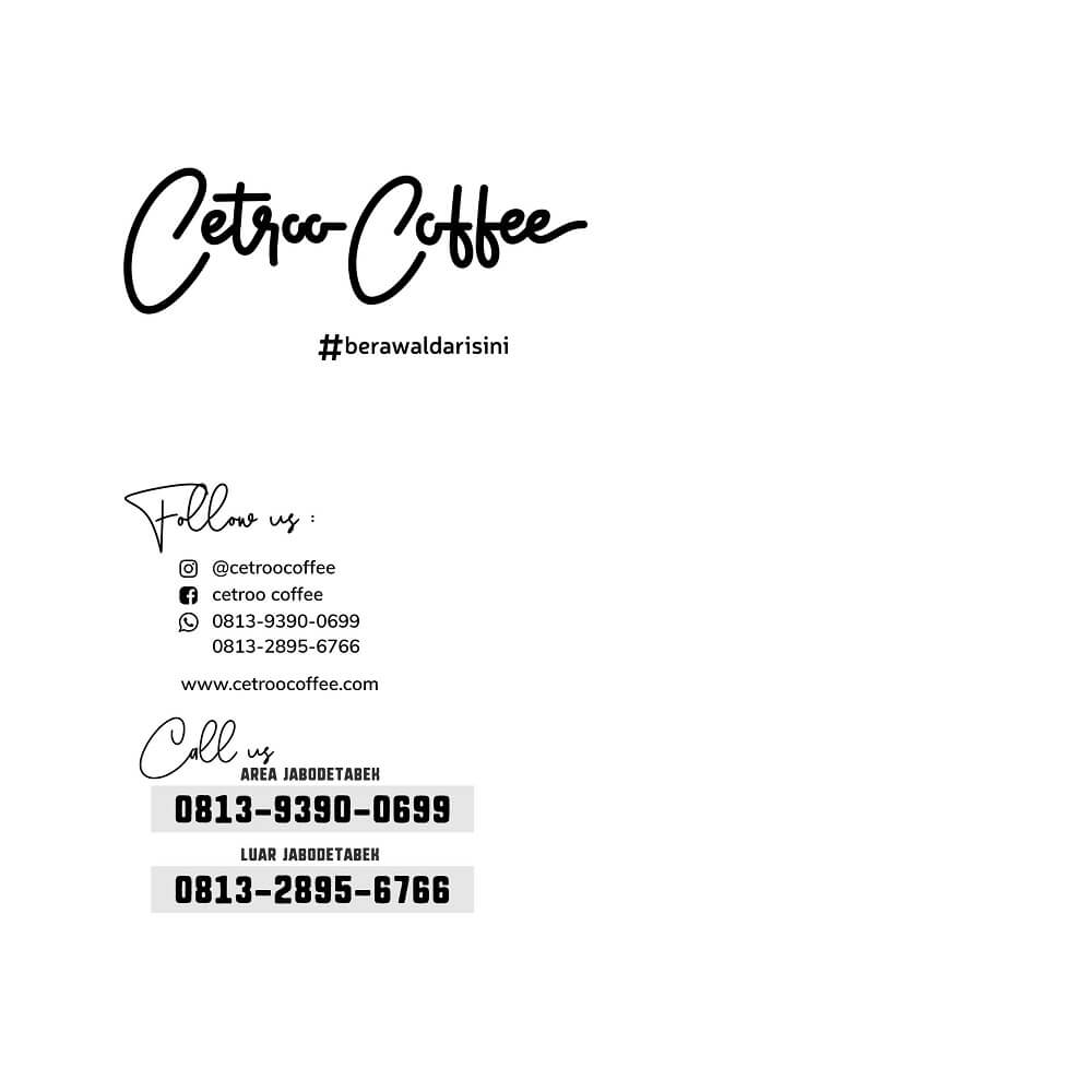 kontak franchise cetroo coffee