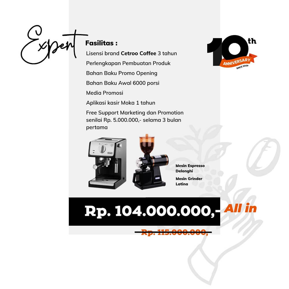 harga paket franchise kopi cetroo