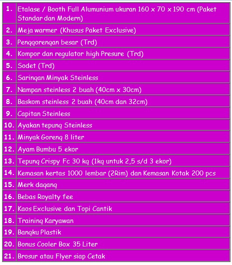 paket franchise crispyku 2