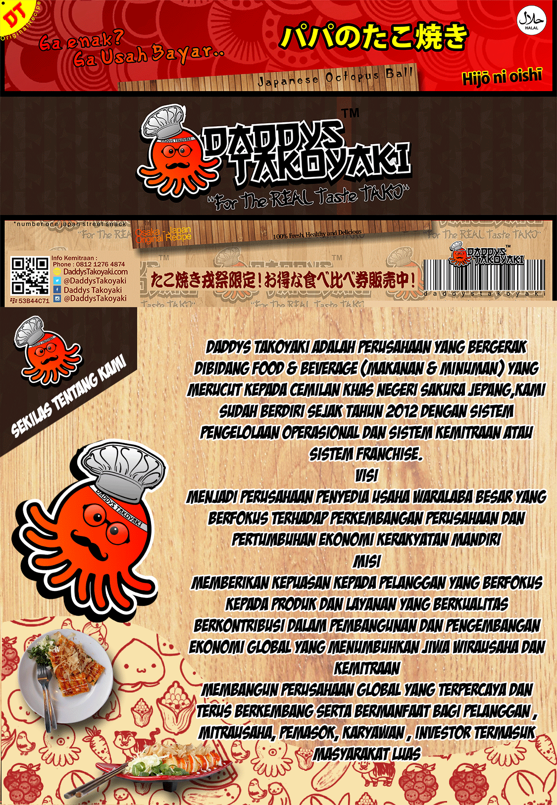 1 peluang usaha franchise daddys takoyaki