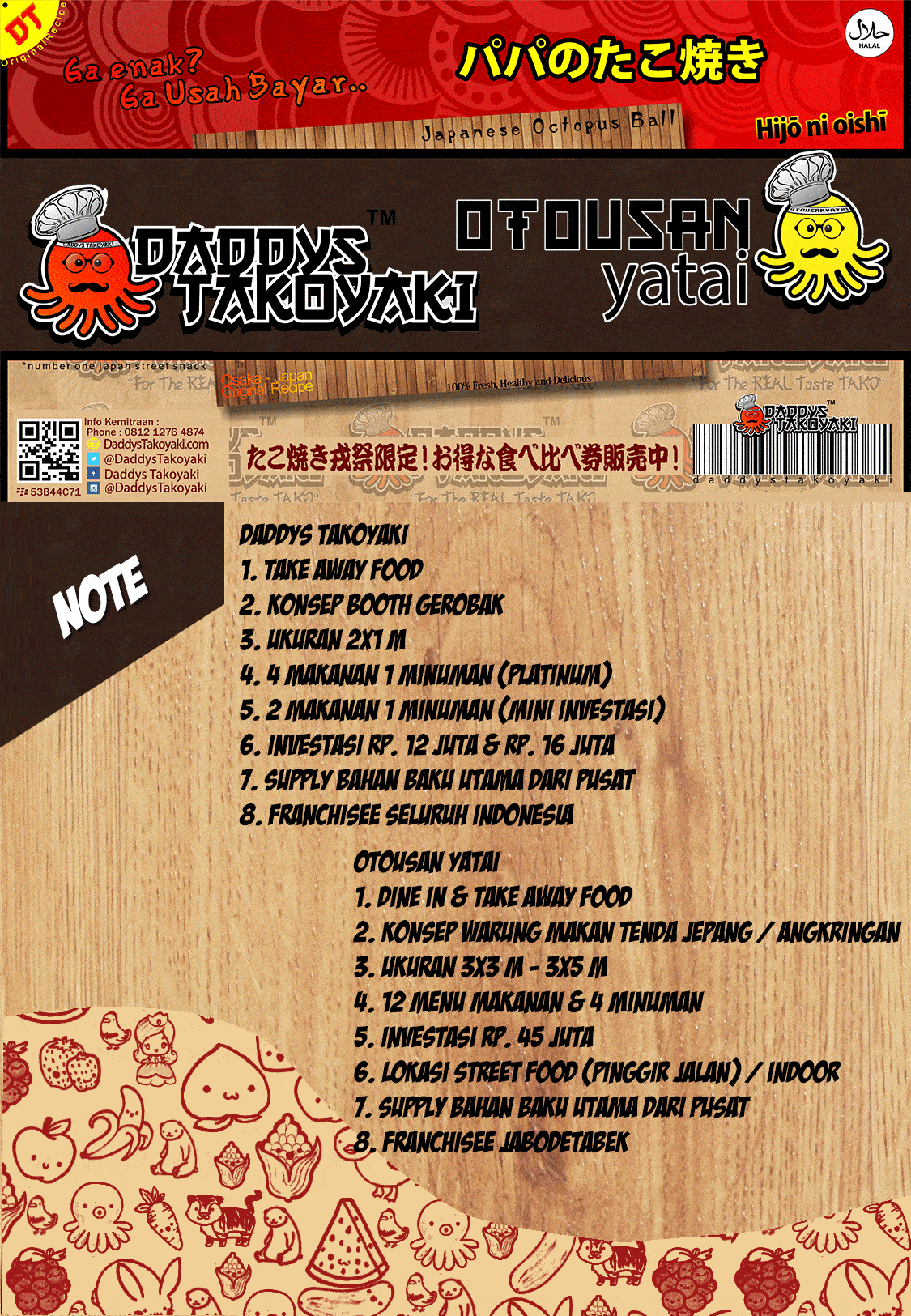 13 peluang usaha franchise daddys takoyaki