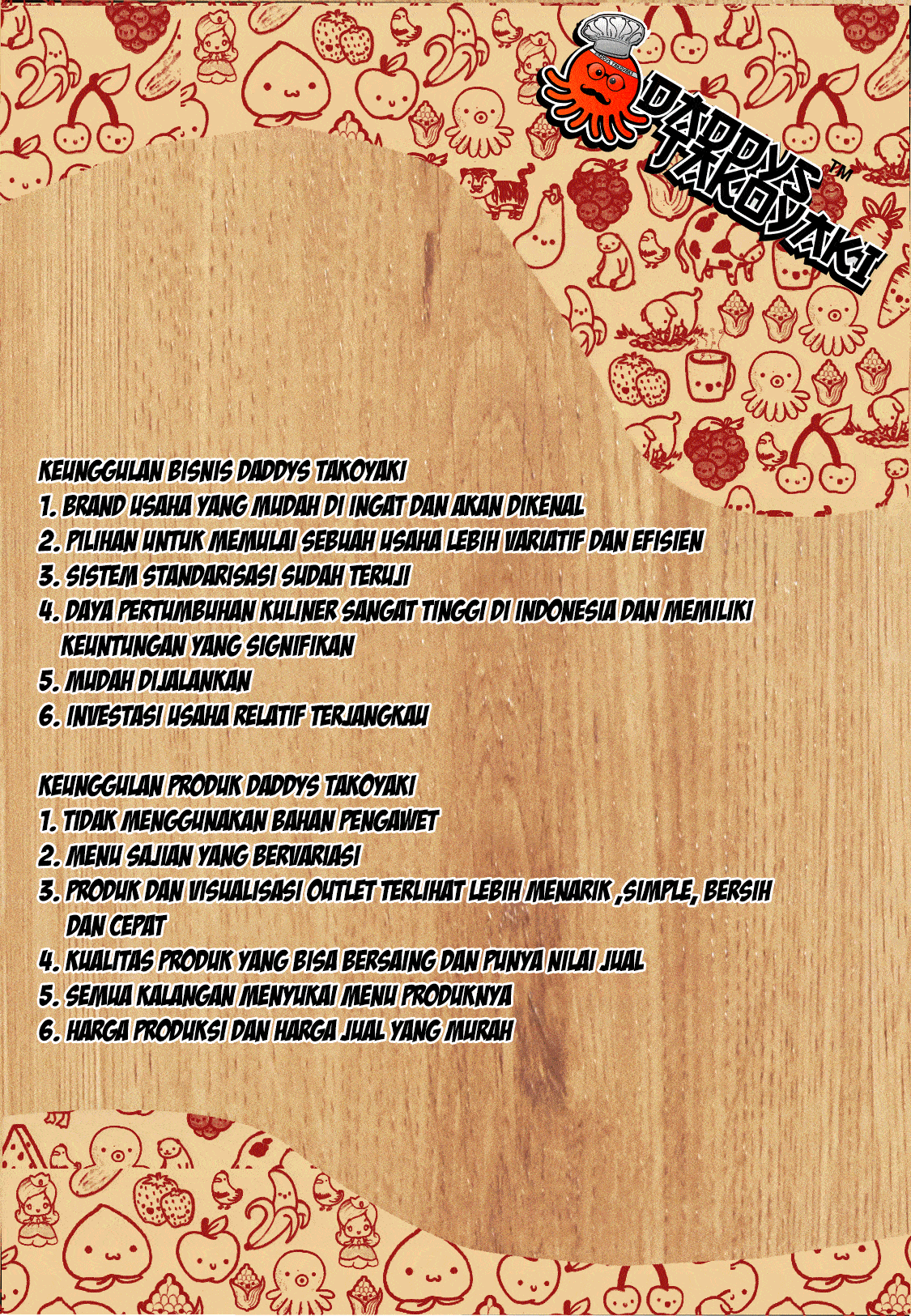 2 peluang usaha franchise daddys takoyaki