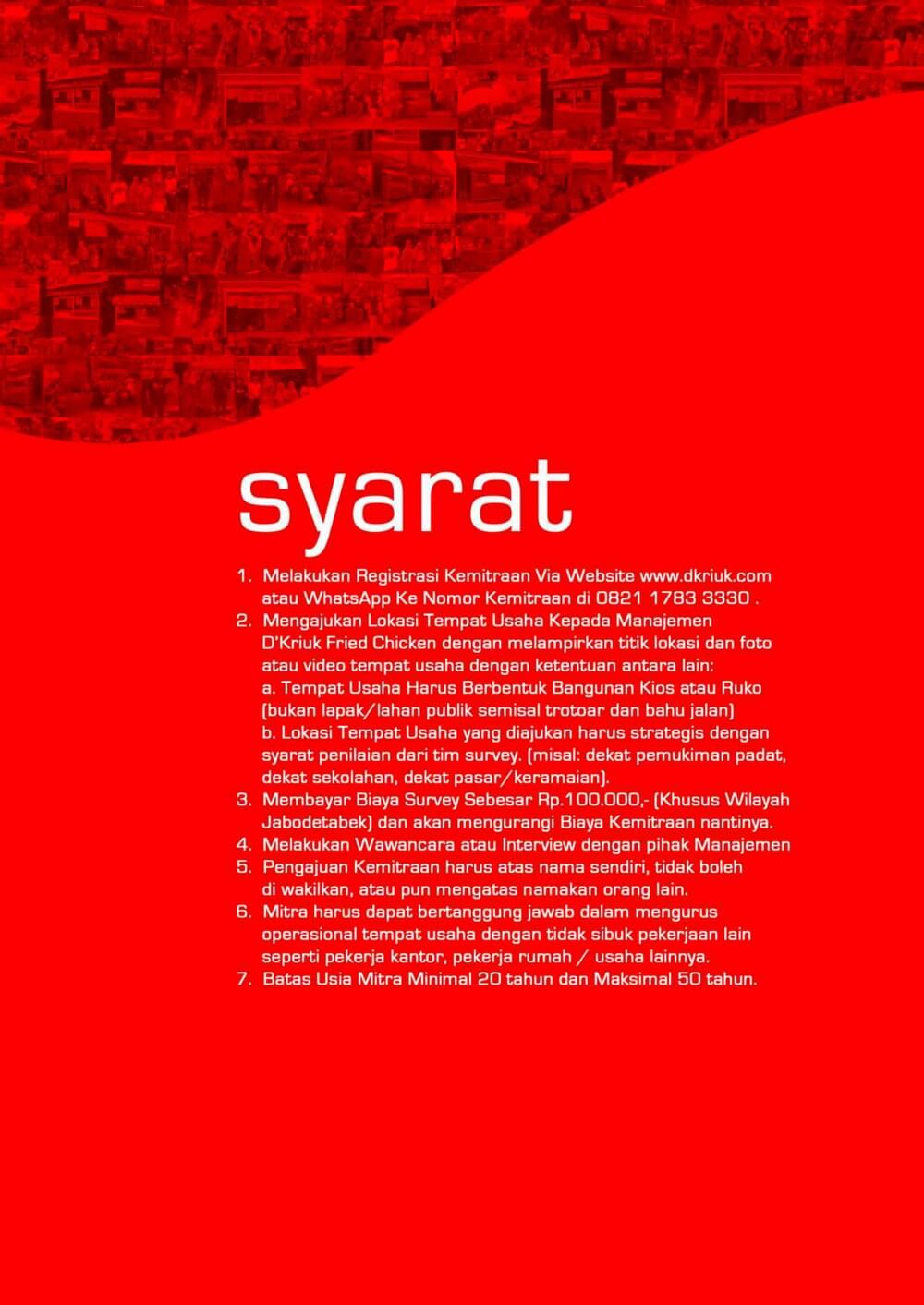 syarat menjadi mitra
