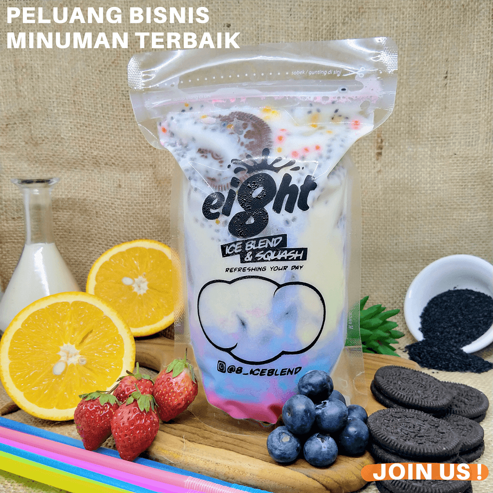 peluang usaha minuman 8 iceblend and squash