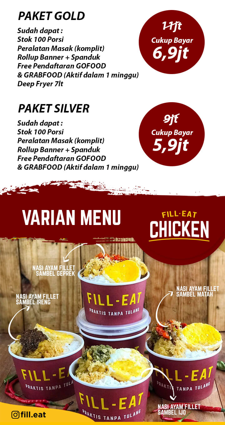 Fill Eat Chicken - Franchise Rice Bowl Kekinian