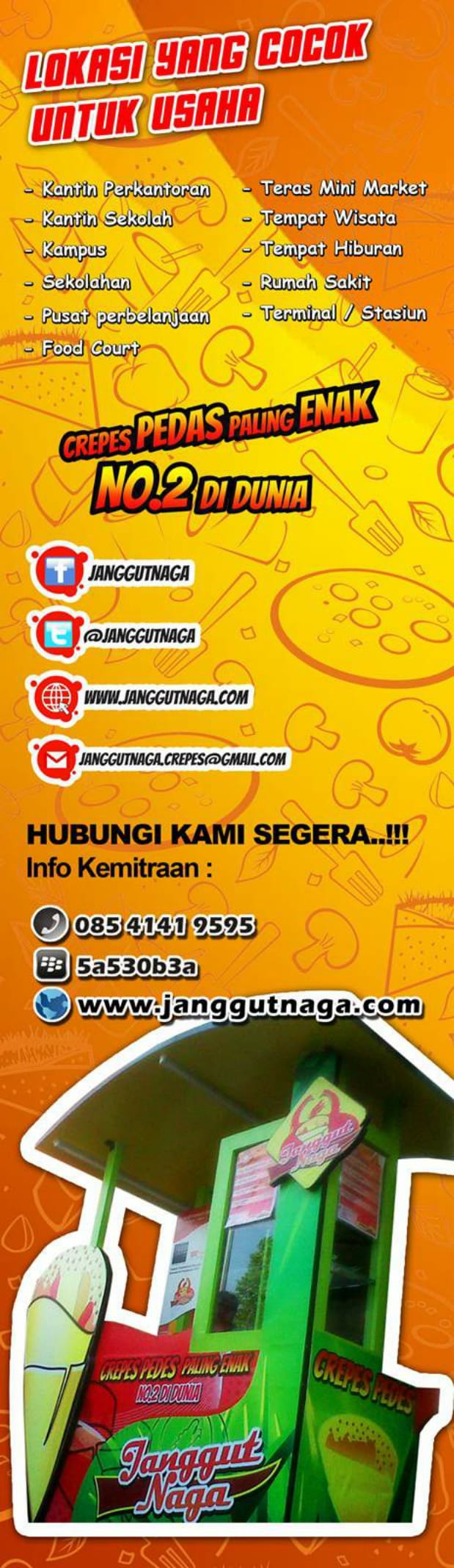 7 peluang usaha franchise janggut naga crepes