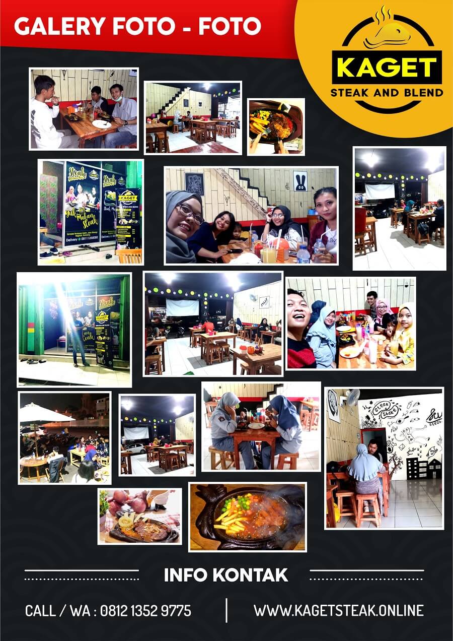 brosur foto usaha steak franchise kaget steak