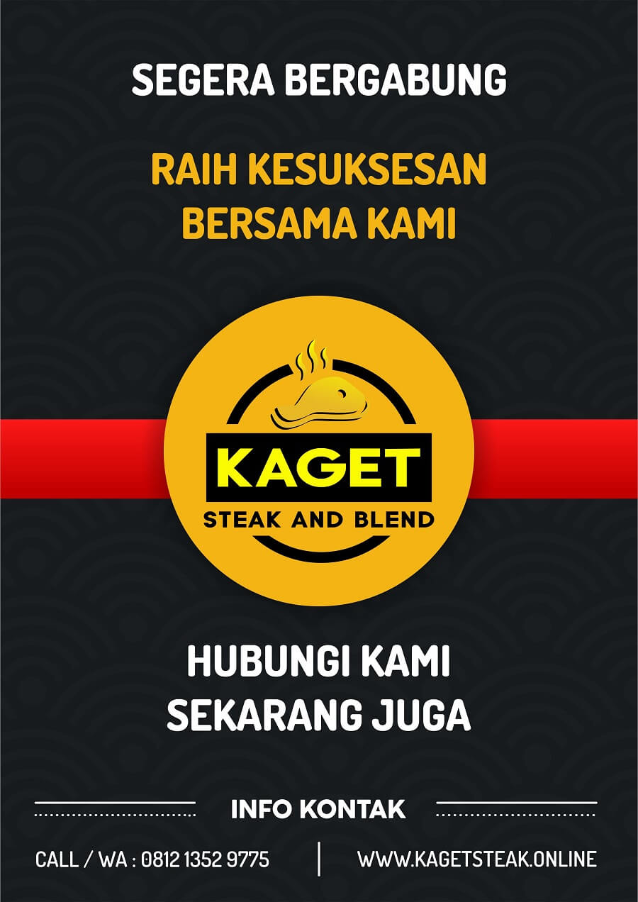 brosur hubungi kontak kaget steak