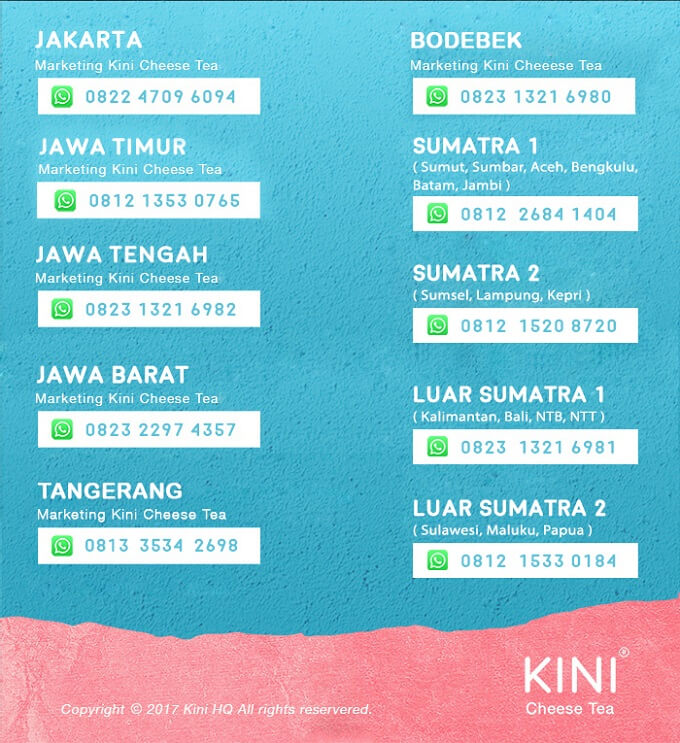 kontak kini cheese tea