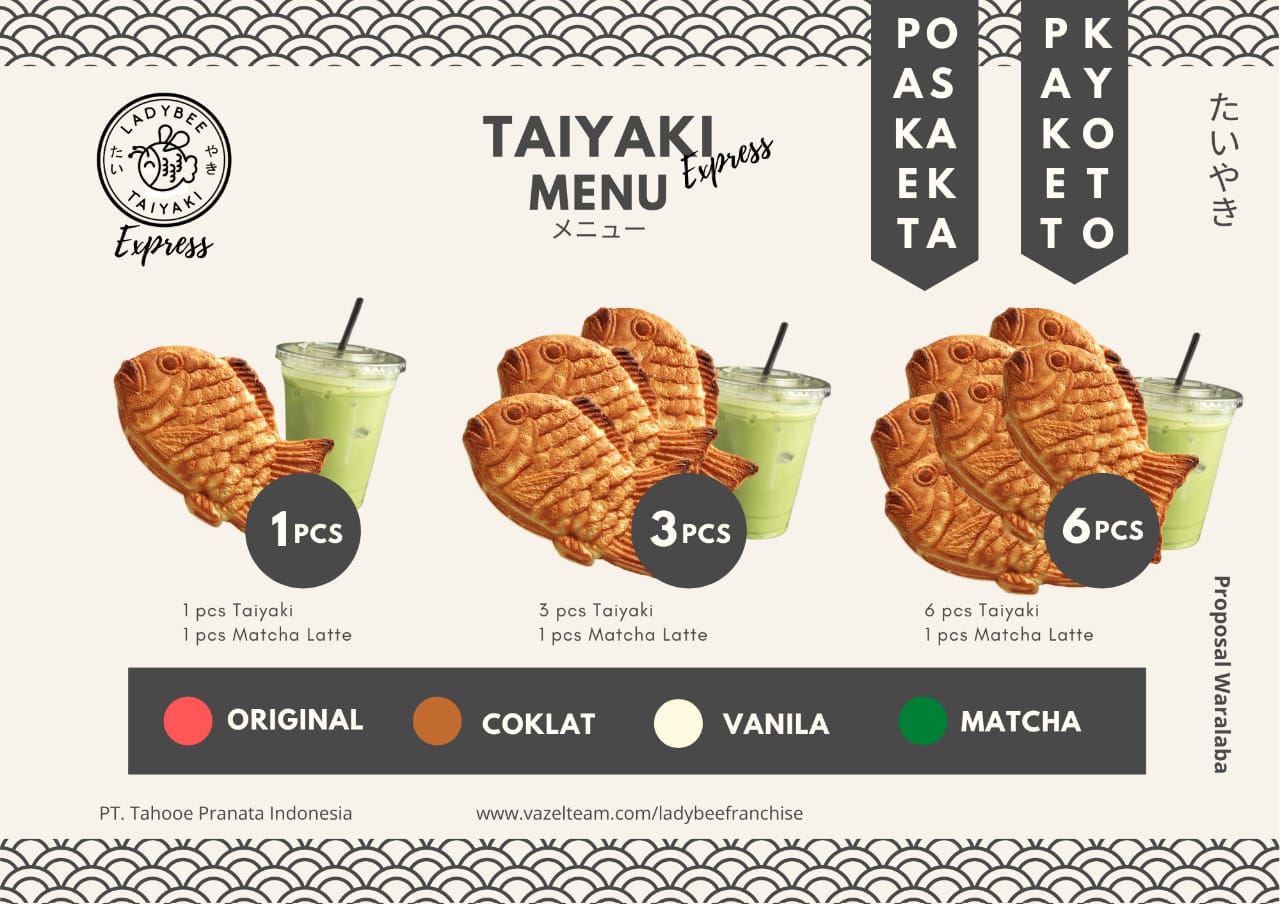 menu jajanan jepang ladybee
