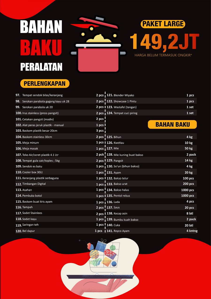 paket lengkap usaha warung mie