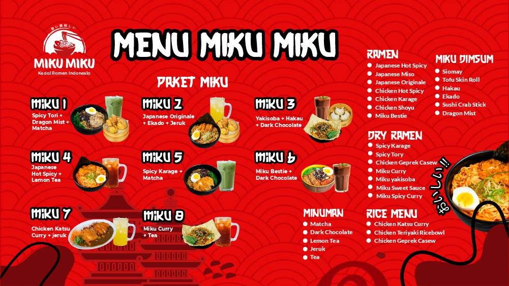 menu bisnis kuliner terlaris miku miku