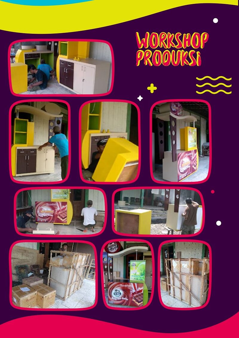 gambar pembuatan booth