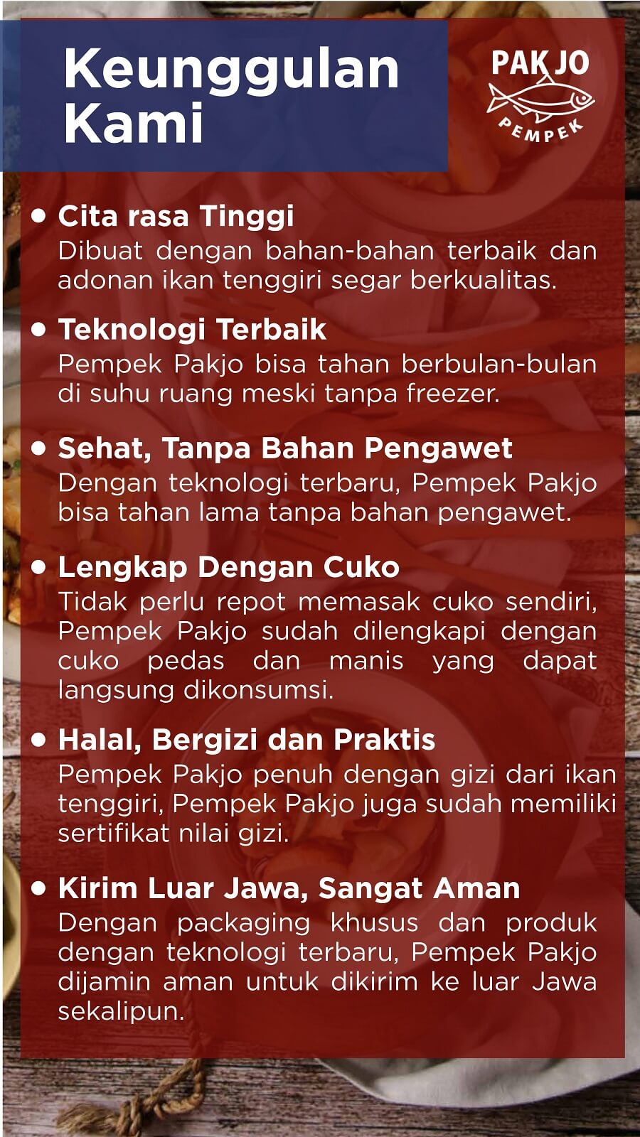 daftar keunggulan