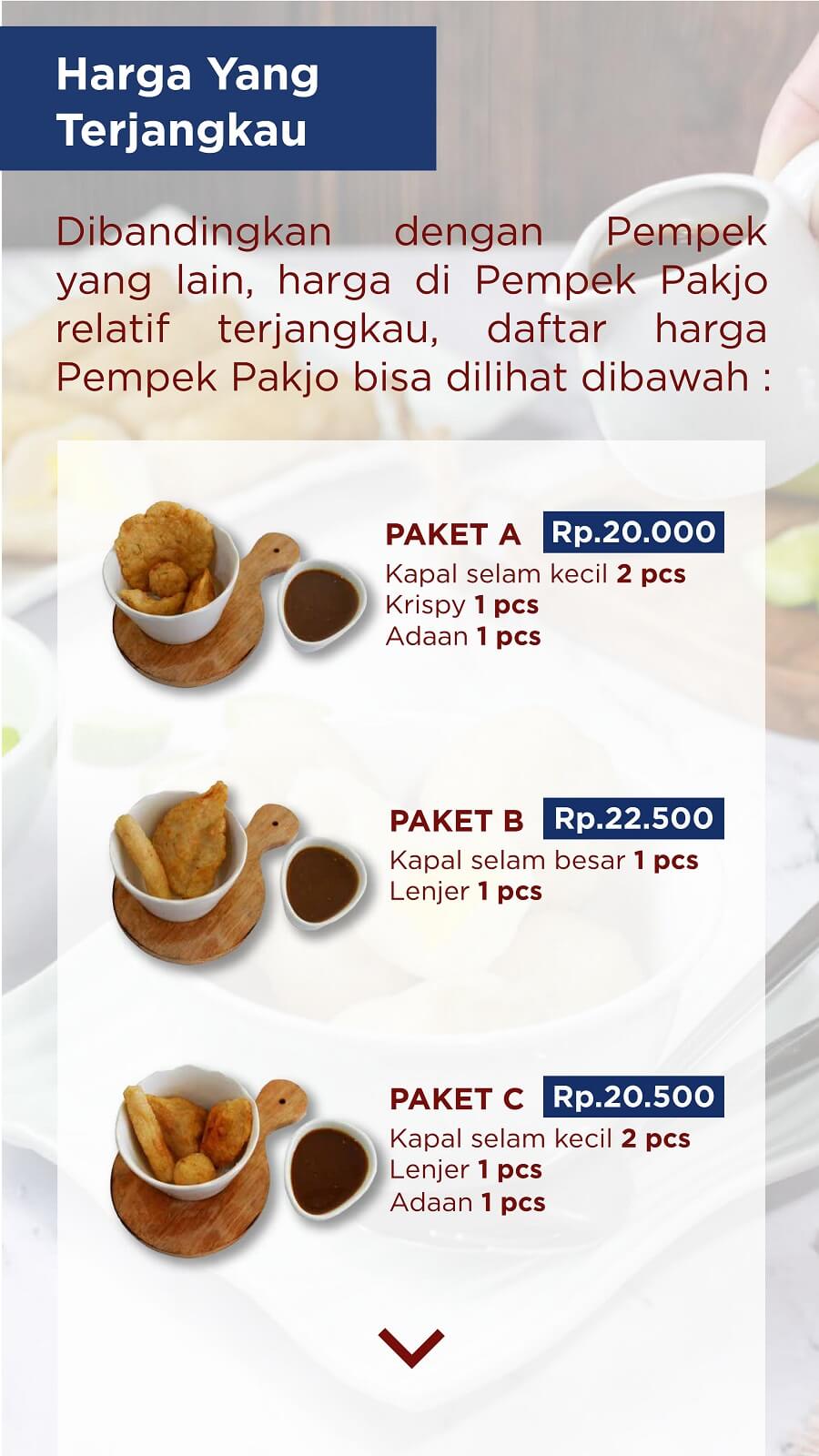 varian menu usaha pempek