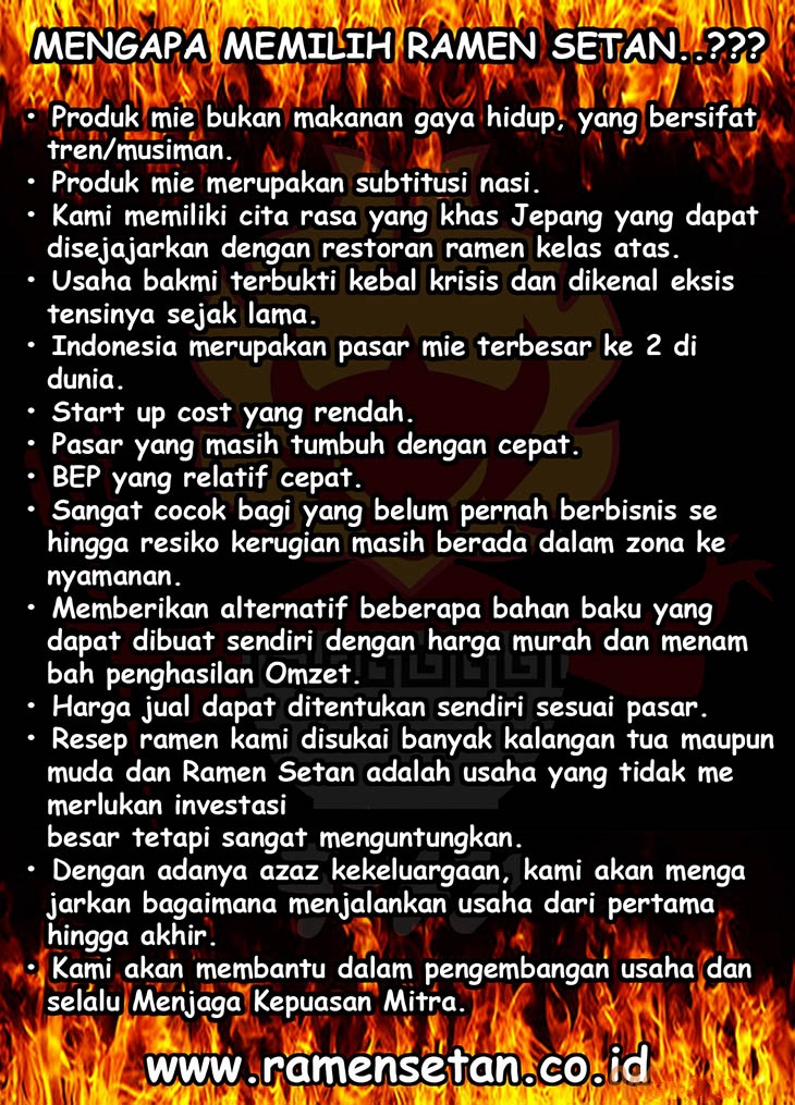 15 peluang usaha franchise ramen setan