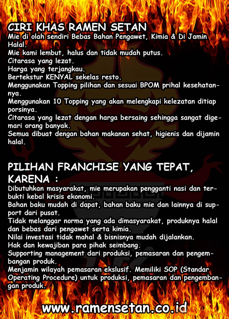 16 peluang usaha franchise ramen setan