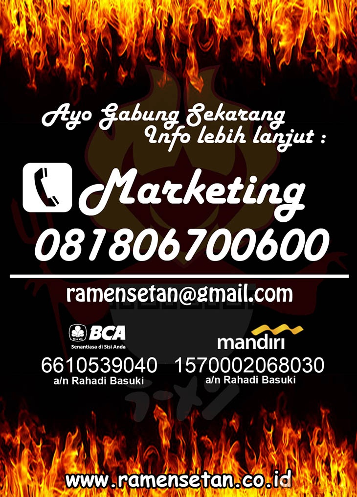 19 peluang usaha franchise ramen setan