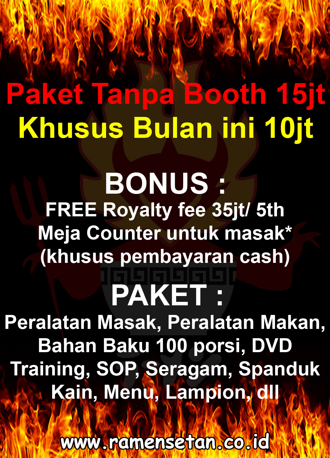 6 peluang usaha franchise ramen setan