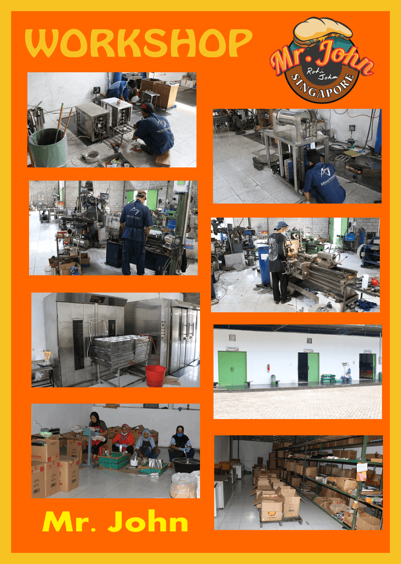 pembuatan booth roti john