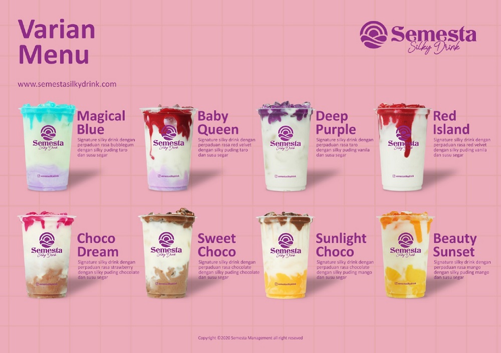varian menu semesta silky pudding