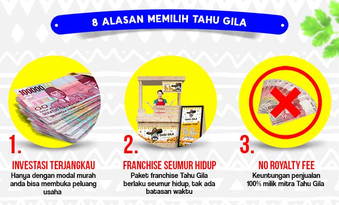 26 peluang usaha franchise tahu gila