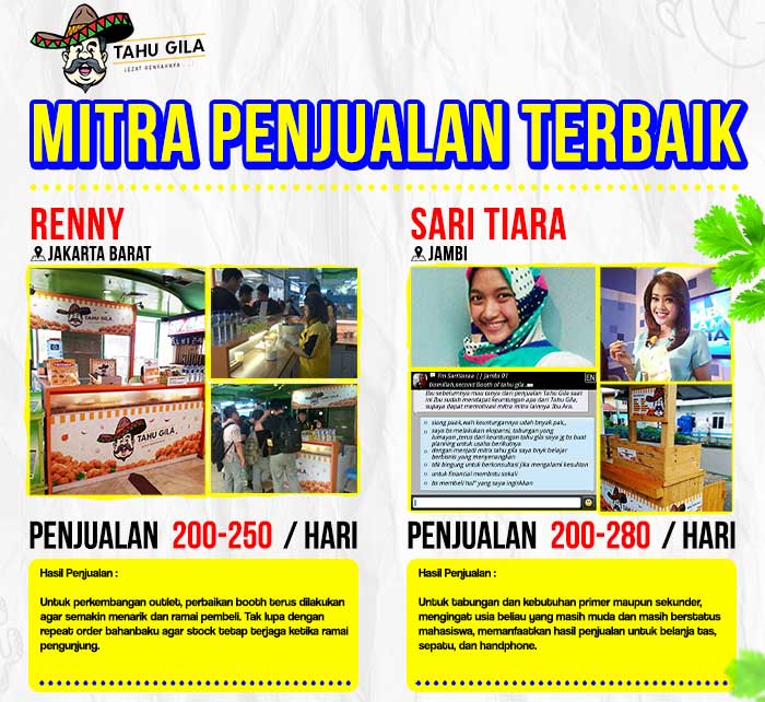 3 peluang usaha franchise tahu gila