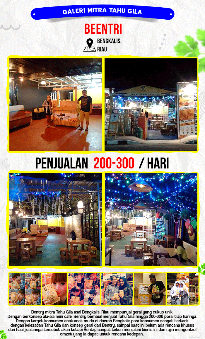 8 peluang usaha franchise tahu gila