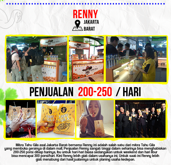 9 peluang usaha franchise tahu gila