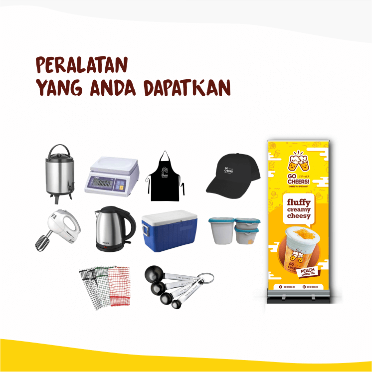 gambar peralatan usaha cheese tea