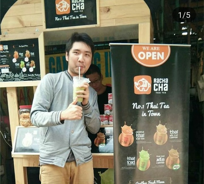 image paket booth franchise thai tea rachacha