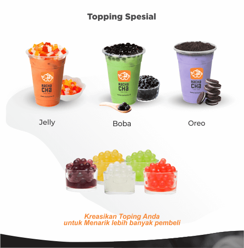gambar varian topping rachacha