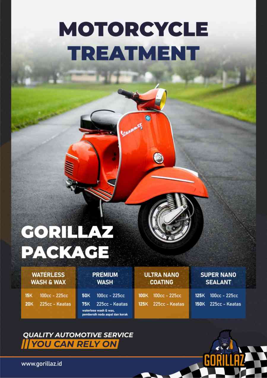 paket motorcycle treatment